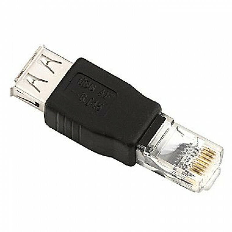 ADAPTADOR USB FÊMEA PARA RJ45 MACHO