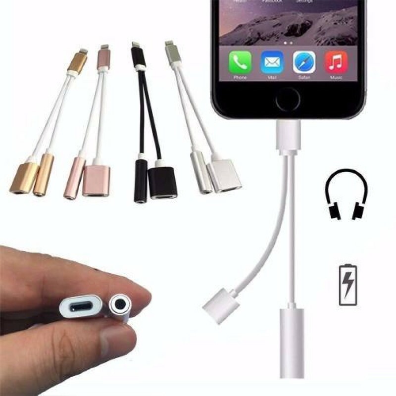 ADAPTADOR IPHONE 5/6/7/IPAD PARA FONE E CARREGA