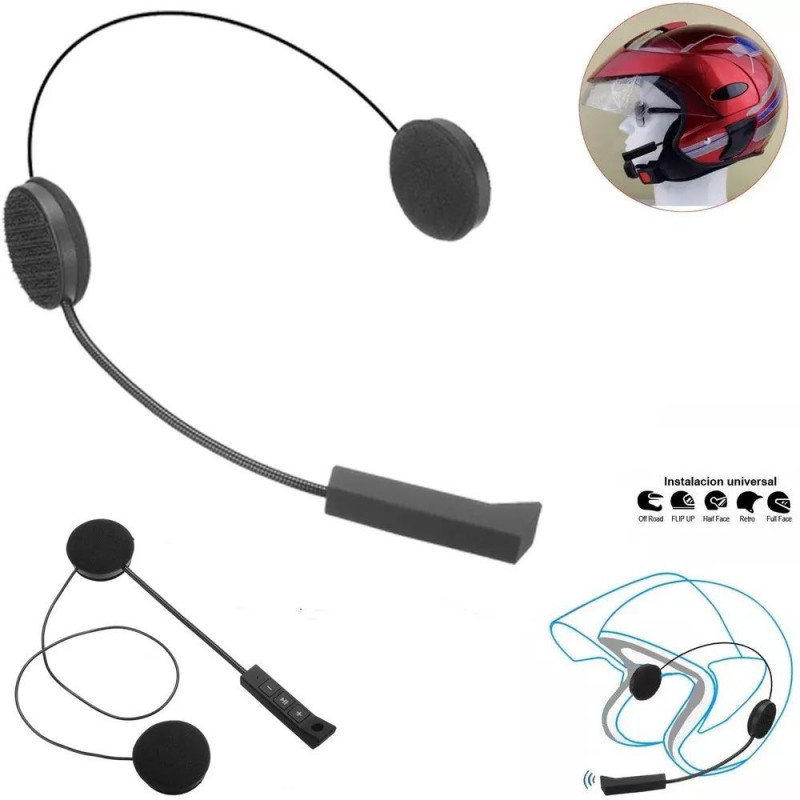 Fone Bluetooth Headset Capacete Moto Motocicleta Celular