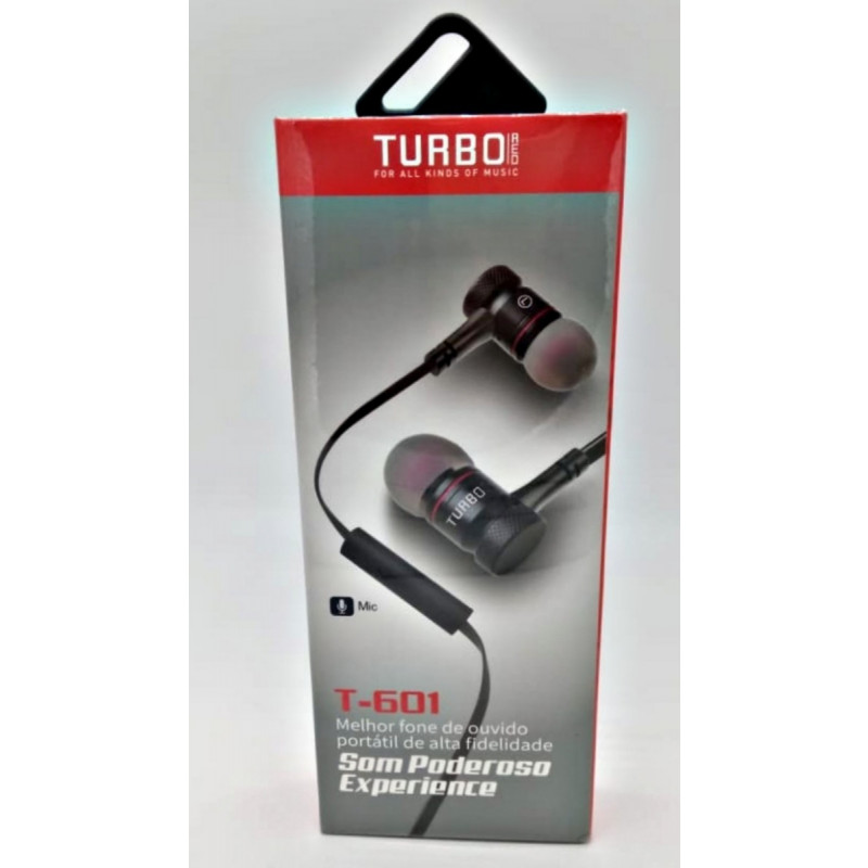 Fone De Ouvido Turbo T-601 Android Iphone Tablet Smartphone