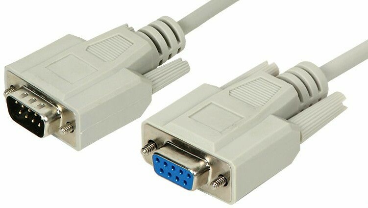 CABO SERIAL RS-232 DB9 MACHO x FÊMEA 2,70M