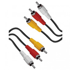 CABO 3 RCA + 3 RCA NIQUELADO 1,50MT