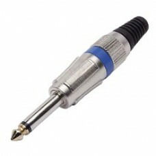 PLUG P10 MONO CORPO METAL PONTA GOLD AZUL