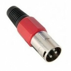 PLUG CANON PROF CORPO PLASTICO MACHO VERMELHO