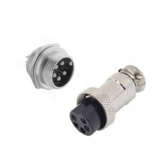 CONECTOR MIKE 5 VIAS - MACHO/FÊMEA