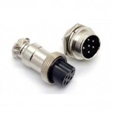 CONECTOR MIKE 6 VIAS - MACHO/FÊMEA