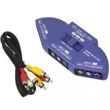 CHAVE SELETORA RCA - 3 SAÍDAS 1 ENTRADA