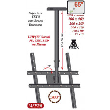 SUPORTE TV TETO 1 a 56 - BRAÇO EXTENSOR