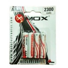 PILHA RECARREGÁVEL MOX AAA PALITO 