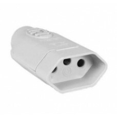 TOMADA AC TRIPOLAR 10A/250V BRANCO
