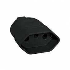 TOMADA AC TRIPOLAR 10A/250V PRETA