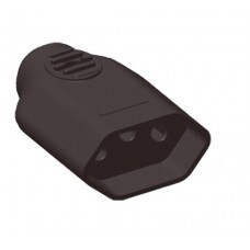 TOMADA AC TRIPOLAR PROF 20A - 250V PRETA
