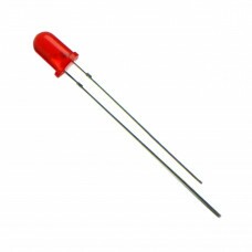 LED 3MM DIFUSO VERMELHO