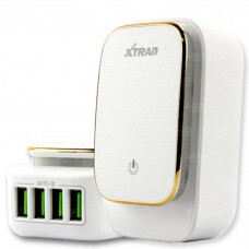 Carregador Led Touch Com 4 Saídas Usb Carga Rápida 4.4a Turbo