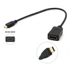 CABO MICRO HDMI X HDMI FEMEA 30CM