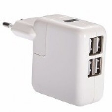 FONTE CARREGADOR 4 USB PAREDE 