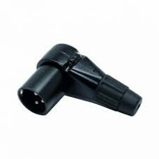 PLUG XLR CANON MACHO 90º METAL PROF PRETO