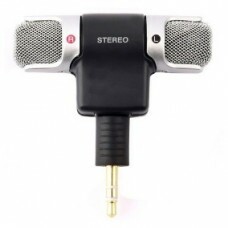 MICROFONE MINI STÉREO P2 P/ CELULAR CÂMERA GOPRO