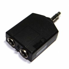 ADAPTADOR 2 JACK P10 MONO X P2 ESTEREO