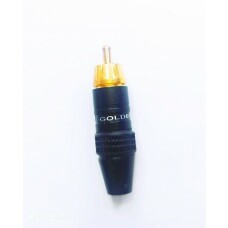 PLUG RCA PROFISSIONAL PRETO COM TARJA PRETO