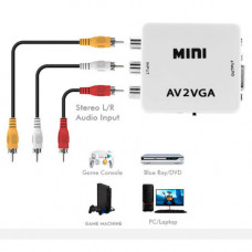 MINI CONVERSOR RCA  V. COMPOSTO X VGA