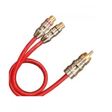 CABO Y 1 MACHO RCA x 2 FEMEA RCA COAXIAL 25CM