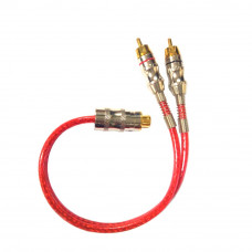 CABO Y 2 MACHO RCA x 1 FEMEA RCA COAXIAL 25CM