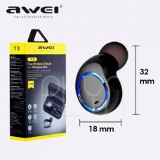 Fone De Ouvido Sport Bluetooth Intra Auricular Awei Tws T3fo