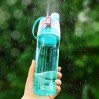 Garrafa Squeeze New Button com Spray Borrifador de Água 
