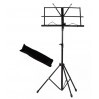 ESTANTE DE PARTITURA DOBRAVEL C/ BOLSA MSP-001 PRETA