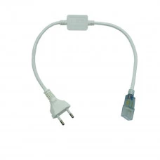 CONECTOR PLUG TOMADA FONTE MANGUEIRA LED CHATA BIVOLT
