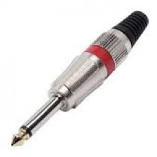 PLUG P10 MONO CORPO METAL PONTA GOLD VERMELHO