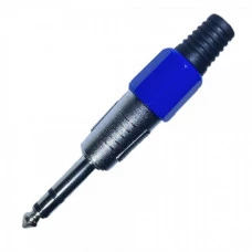 KIT C/ 10 PLUG P10 MONO CORPO PLASTICO AZUL