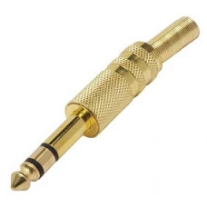 PLUG P10 ESTÉREO METAL DOURADO