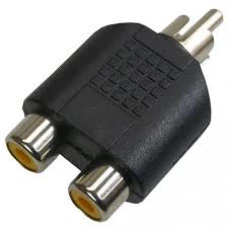 ADAPTADOR 2JACK RCA x RCA 