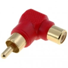 ADAPTADOR RCA 90º VERMELHO
