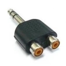ADAPTADOR 2JACKS RCA x P10 ESTÉREO