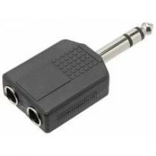 ADAPTADOR 2 JACK P10 x P10 ESTÉREO