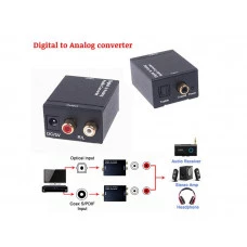 CONVERSOR ÓPTICO COAXIAL DIGITAL x ANALÓGICO RCA 