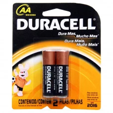 PILHA DURACEL AA CARTELA C/ 2 ALCALINA