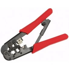 ALICATE HY-568R P/ CRIMPAR RJ11/12/45 C/ CATRACA