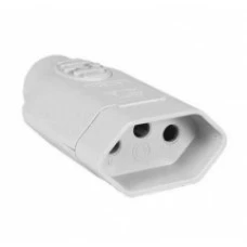 TOMADA AC TRIPOLAR 10A/250V BRANCO