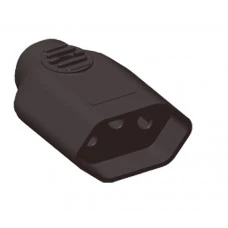 TOMADA AC TRIPOLAR PROF 20A - 250V PRETA