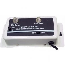AMPLIFICADOR DE SINAL 24DB UHF/VHF/FM
