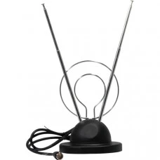 ANTENA INTERNA COM BASE UHF/VHF/FM DIGITAL