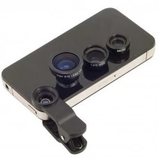 KIT LENTE CELULAR UNIVERSAL DE VIDRO 4X1