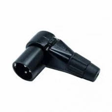 PLUG XLR CANON MACHO 90º METAL PROF PRETO