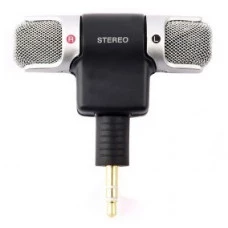 MICROFONE MINI STÉREO P2 P/ CELULAR CÂMERA GOPRO