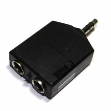 ADAPTADOR 2 JACK P10 MONO X P2 ESTEREO