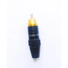 PLUG RCA PROFISSIONAL PRETO COM TARJA PRETO